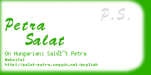 petra salat business card